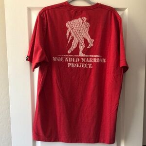 Under Armor Wounded Warrior Project size Large Red Graphic T-Shirt
